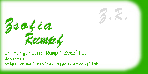 zsofia rumpf business card